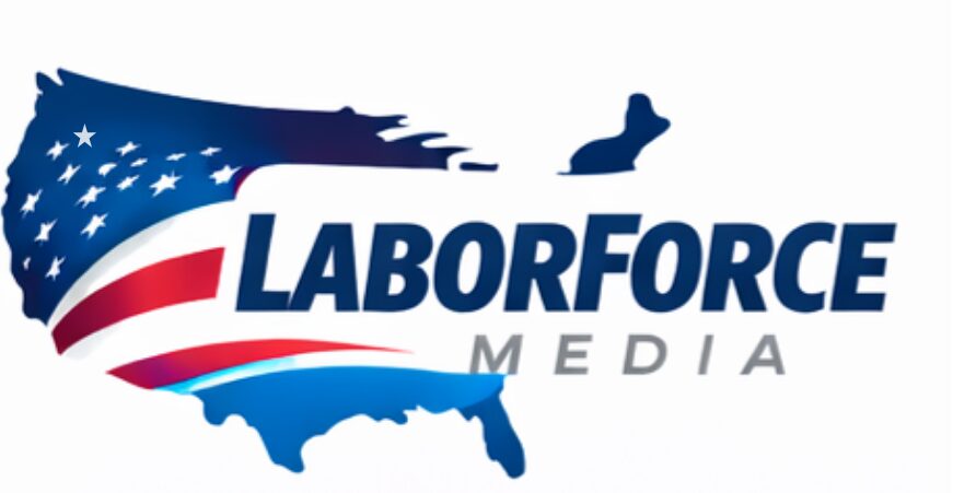 LaborForce Media logo with U.S. map