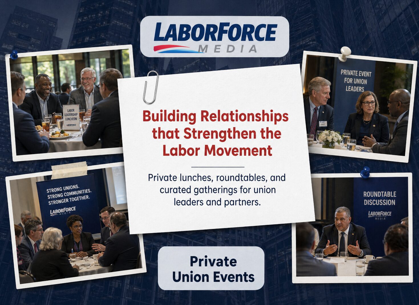 Union leaders at private roundtable discussion