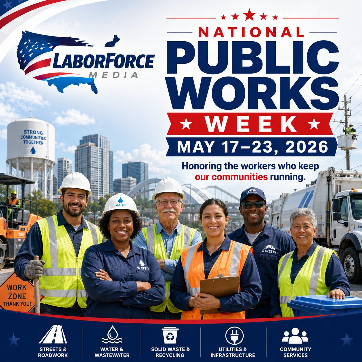 National Public Works Week crew posing